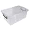 Simplify 1.75L Clear Stackable Storage Bin with Handle
